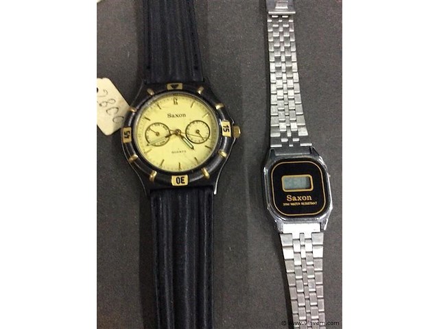 Uurwerken saxon 2stuks (oud/nieuw) - afbeelding 2 van  2