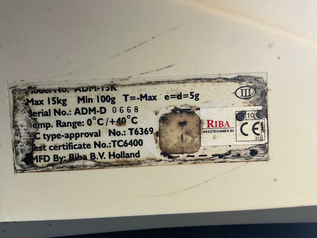 Uwe adm-15k weegschaal - afbeelding 4 van  5