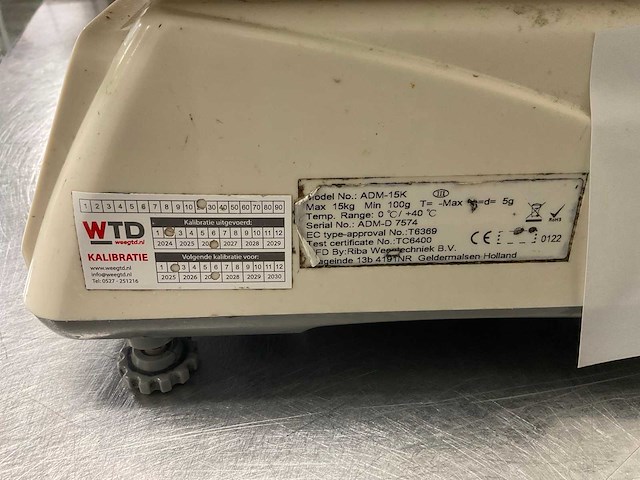 Uwe adm-15k weegschaal - afbeelding 4 van  5