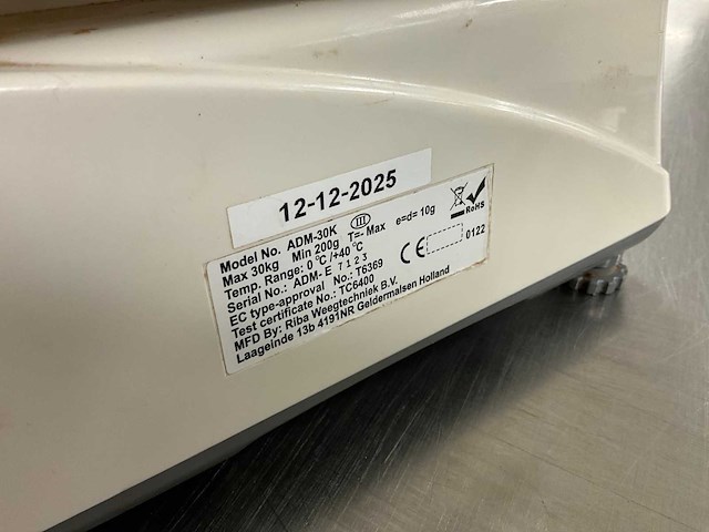 Uwe adm-6000/adm-30k controleweegschaal (2x) - afbeelding 4 van  4