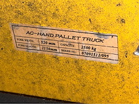 Uwm 2500 hand hydraulische palletwagen - afbeelding 5 van  5