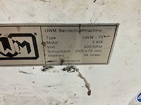 Uwm 75 backstand bandschuurmachine - afbeelding 7 van  7