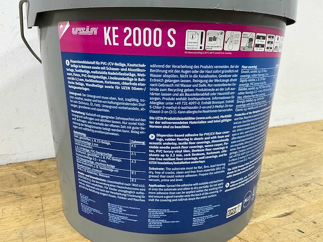 Uzin - ke 2000 s - natte lijm (5x) - afbeelding 3 van  3