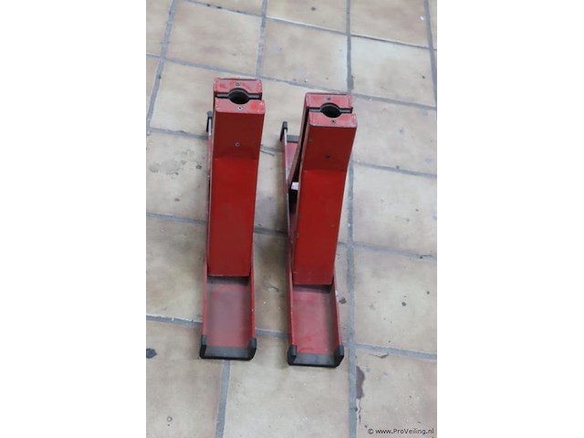 V-kop pijpsteun - 50x9x33cm - 2 stuks - afbeelding 1 van  5