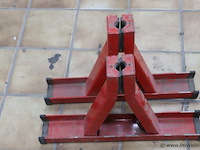 V-kop pijpsteun - 50x9x33cm - 2 stuks - afbeelding 2 van  5