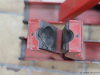 V-kop pijpsteun - 50x9x33cm - 2 stuks - afbeelding 3 van  5