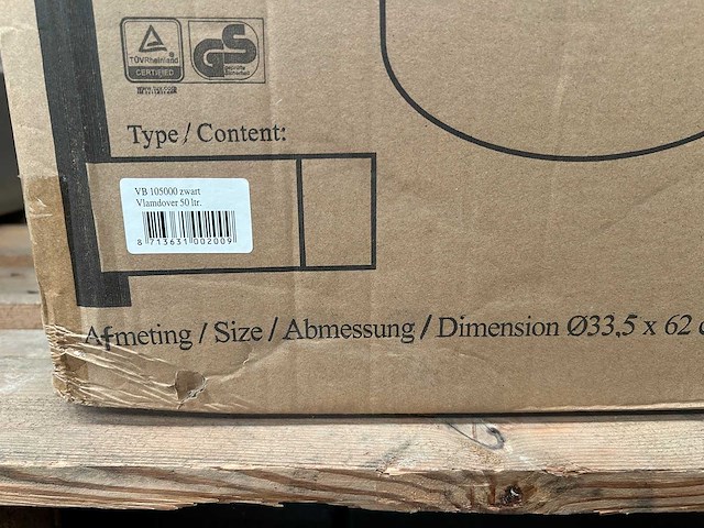 V-part - vlamdovende papierbak 50 liter - afbeelding 3 van  3
