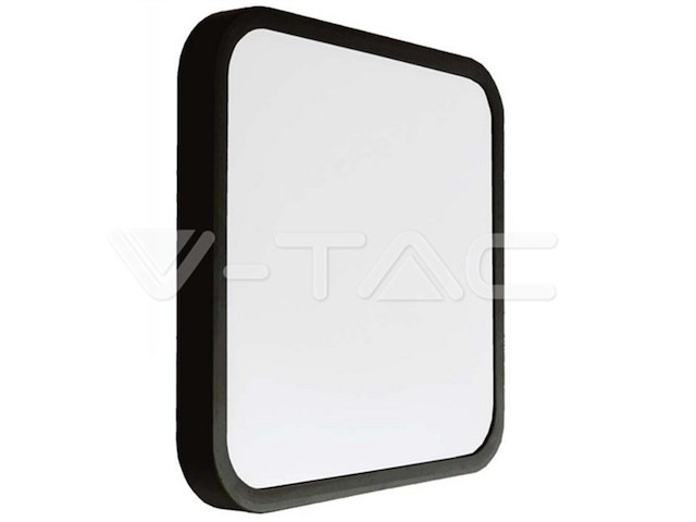 V-tac vt-8630sb-sq-n led-plafonniere sensor ip44 zwart - afbeelding 1 van  1