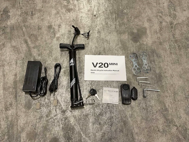V20 - mini - black - elektrische fiets - afbeelding 10 van  22