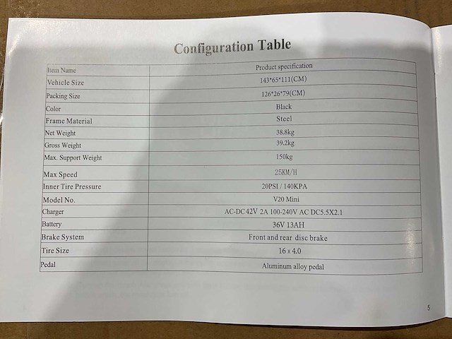 V20 - mini - grey - elektrische fiets - afbeelding 13 van  58