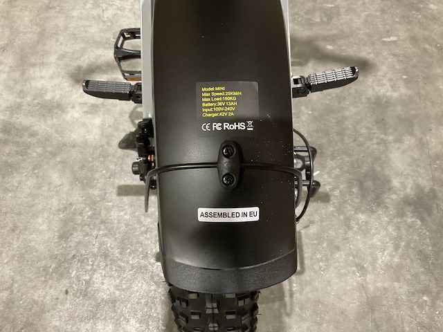V20 - mini - grey - elektrische fiets - afbeelding 5 van  21