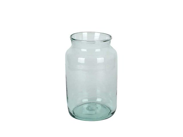 Vaas clermont ø18xh30cm recycled glas (662x) - afbeelding 1 van  1