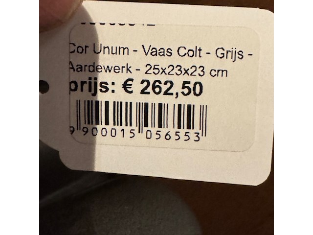Vaas, cor unum, colt, grijs - afbeelding 2 van  5