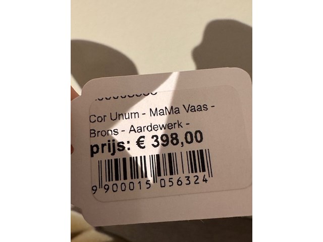 Vaas cor unum, mama vase, goud, by roderick vos - afbeelding 2 van  5