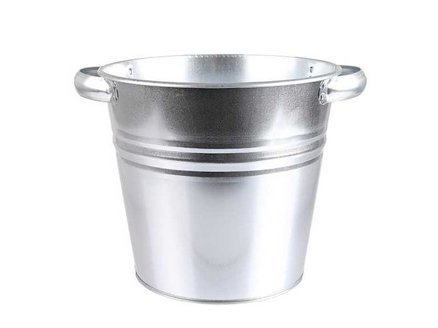 Vaas galvanized ridge 26/19x22cm (for 5l (389x) - afbeelding 1 van  1
