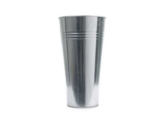 Vaas galvanized ridge 27cm 12/box (254x) - afbeelding 1 van  1