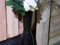 Vaas incl. kunstbloemen - ø 22cm x 82cm (h) - afbeelding 1 van  3