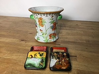 Vaas met 2 sierraden doosjes - crockery - afbeelding 1 van  8