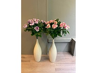 Vaas met kunstbloem (2x) - afbeelding 2 van  3