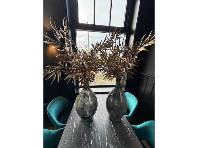 Vaas met kunstbloemen (2x) - afbeelding 4 van  4