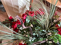Vaas met rozen boeket kunstbloemen - afbeelding 5 van  6