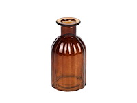 Vaas ravenna glas ø7xh14cm dark bruin t (3656x) - afbeelding 1 van  1