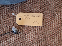 Vaas stone planter black - afbeelding 2 van  2