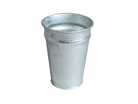 Vaas zinc 20cm d.14,2cm conical 16/box (673x) - afbeelding 1 van  1