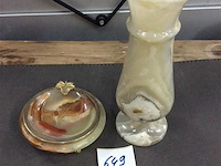 Vaasje marmer + - afbeelding 1 van  3