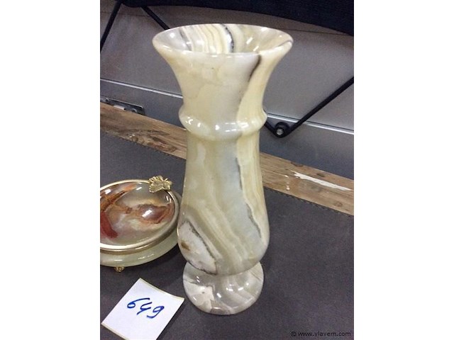 Vaasje marmer + - afbeelding 2 van  3