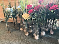 Vaasjes met kunstbloemen (34x) - afbeelding 5 van  5