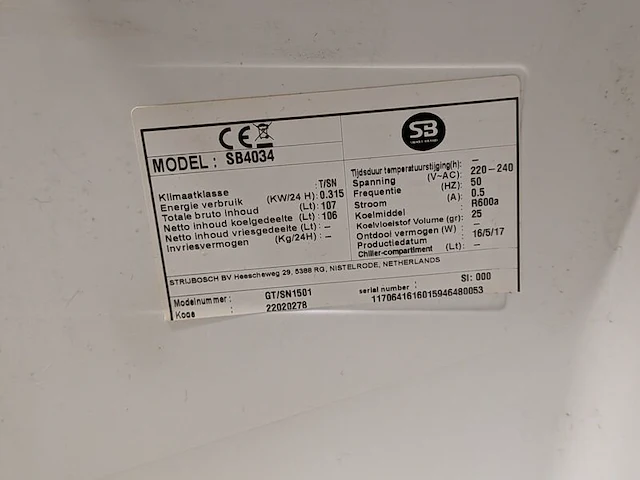 Vaatwasser en 2x tafelmodel koelkast, sb, aeg - afbeelding 7 van  9