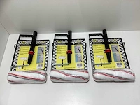 Vachtroller telescopisch + verfrooster (3x) - afbeelding 1 van  8