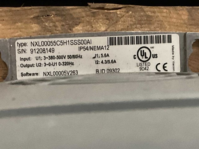 Vacon nxl00095c5h1sss00ai frequentieregelaar (2x) - afbeelding 3 van  3