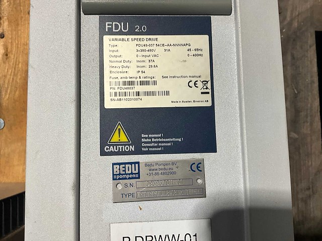 Vacon nxl00095c5h1sss00ai frequentieregelaar (2x) - afbeelding 1 van  1