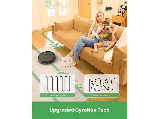 Vactidy nimble t8 2 in 1 robotstofzuiger met dweilfunctie dierenharen voor tapijten - afbeelding 2 van  6