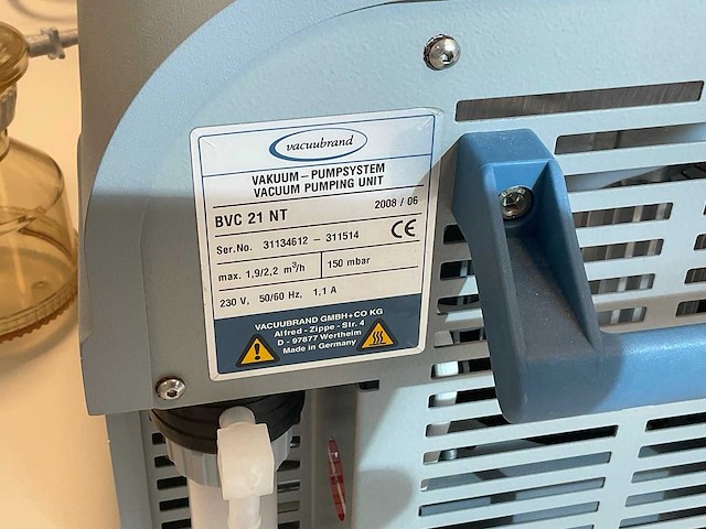 Vacuubrand bvc 21nt vacuüm pomp unit - afbeelding 3 van  3