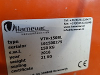 Vacuüm hijsunit met zuignap 150kg 230v hamevac, vth-150-bl, bouwjaar 2016 - afbeelding 5 van  8