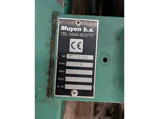 Vacuümheffer muyen, va106/va101, bouwjaar 2002 - afbeelding 4 van  9