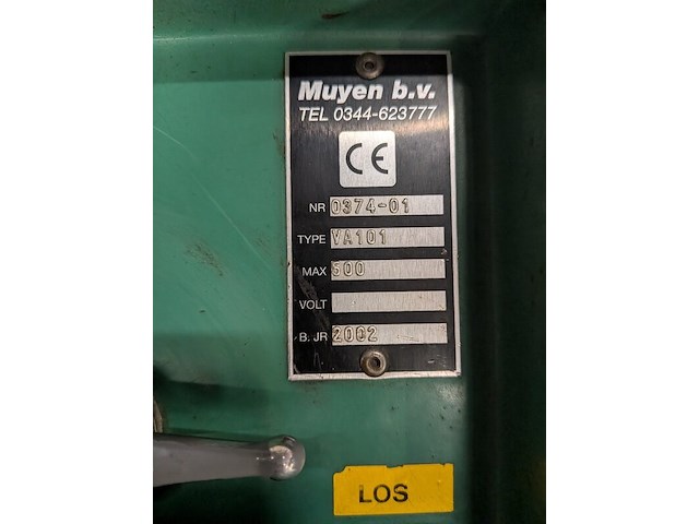 Vacuümheffer muyen, va106/va101, bouwjaar 2002 - afbeelding 6 van  9