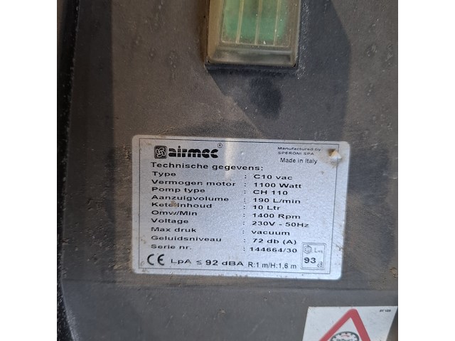 Vacuumpomp 220v gmt, c10, bouwjaar 2016 - afbeelding 4 van  6