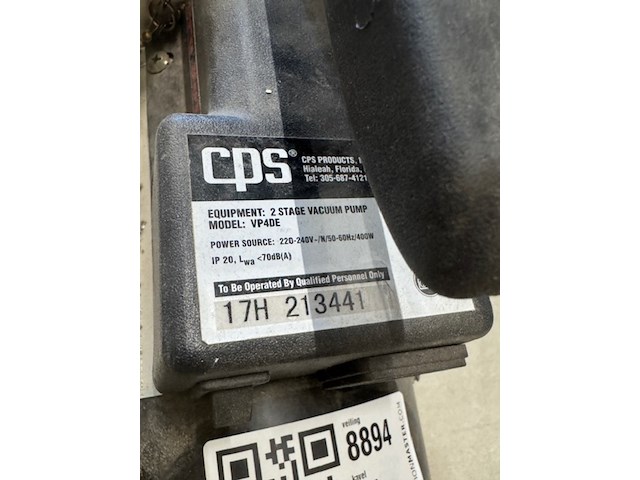 Vacuümpomp met manometer set cps, vp4de - afbeelding 2 van  5