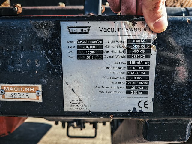 Vacuümveegmachine, trilo, sg 400, 2011 - afbeelding 14 van  23
