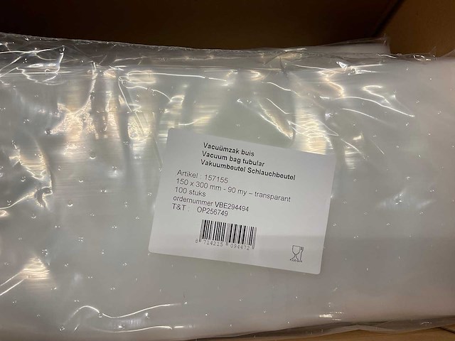 Vacuümzakken 150 x300mm (9000x) - afbeelding 1 van  3