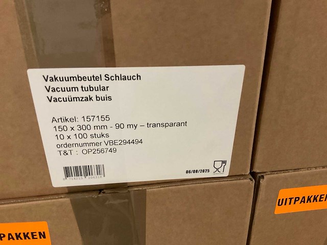 Vacuümzakken 150 x300mm (9000x) - afbeelding 2 van  3