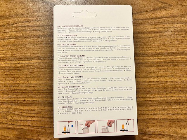 Vacuvin - beerblade - afschuimmes (500x) - afbeelding 2 van  2