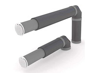 Vaillant dubbele aansluitset 90° 160mm - afbeelding 1 van  6