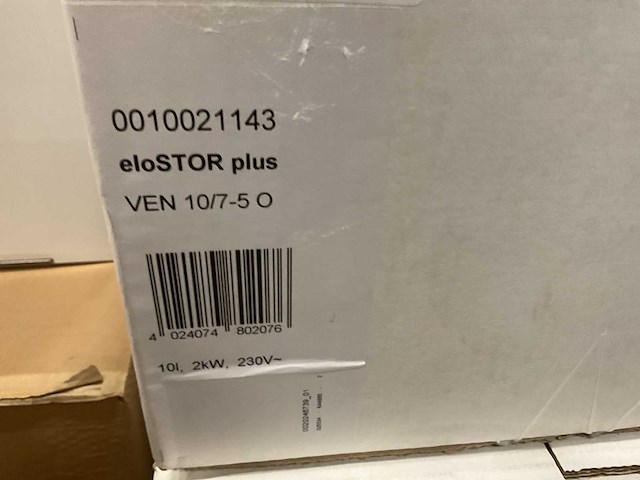 Vaillant elostor plus ven 10/7-5 o 10l warmwatertank - afbeelding 2 van  2