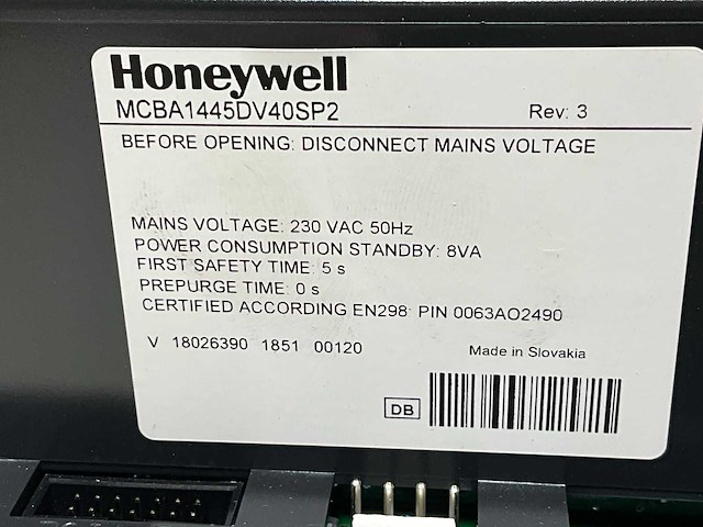Vaillant / honeywell schakelkast cpl 18-22 (na 2000) - afbeelding 6 van  7