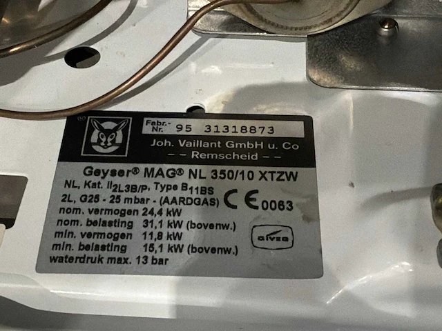Vaillant mag 350 cv-installatie - afbeelding 5 van  6